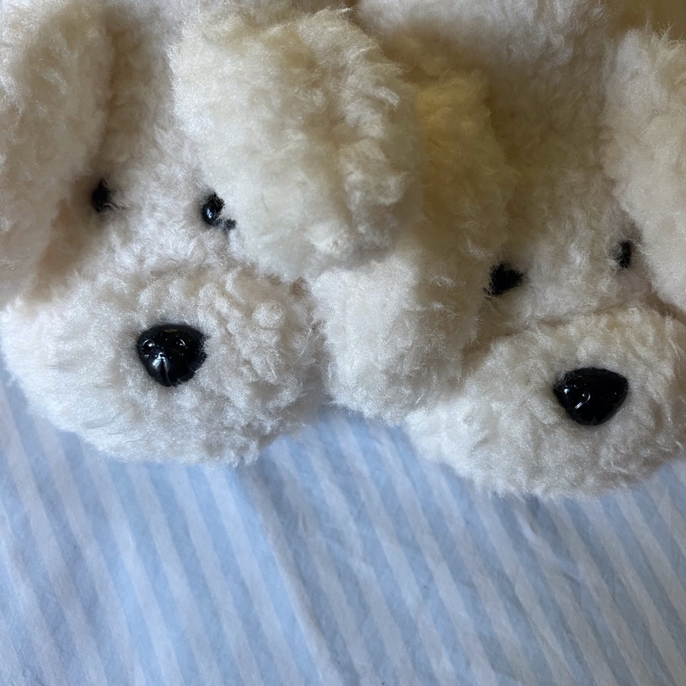 🐶 FLUFFY PUPPY SLIPPERS - like NEW !